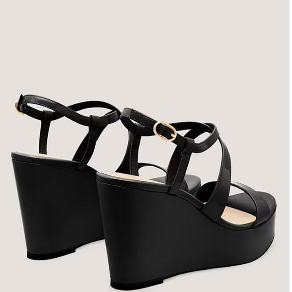 BRAND NEW STUART WEITZMAN WOMEN'S NATURAL AVE 75 WEDGE SANDAL - Picture 7 of 15
